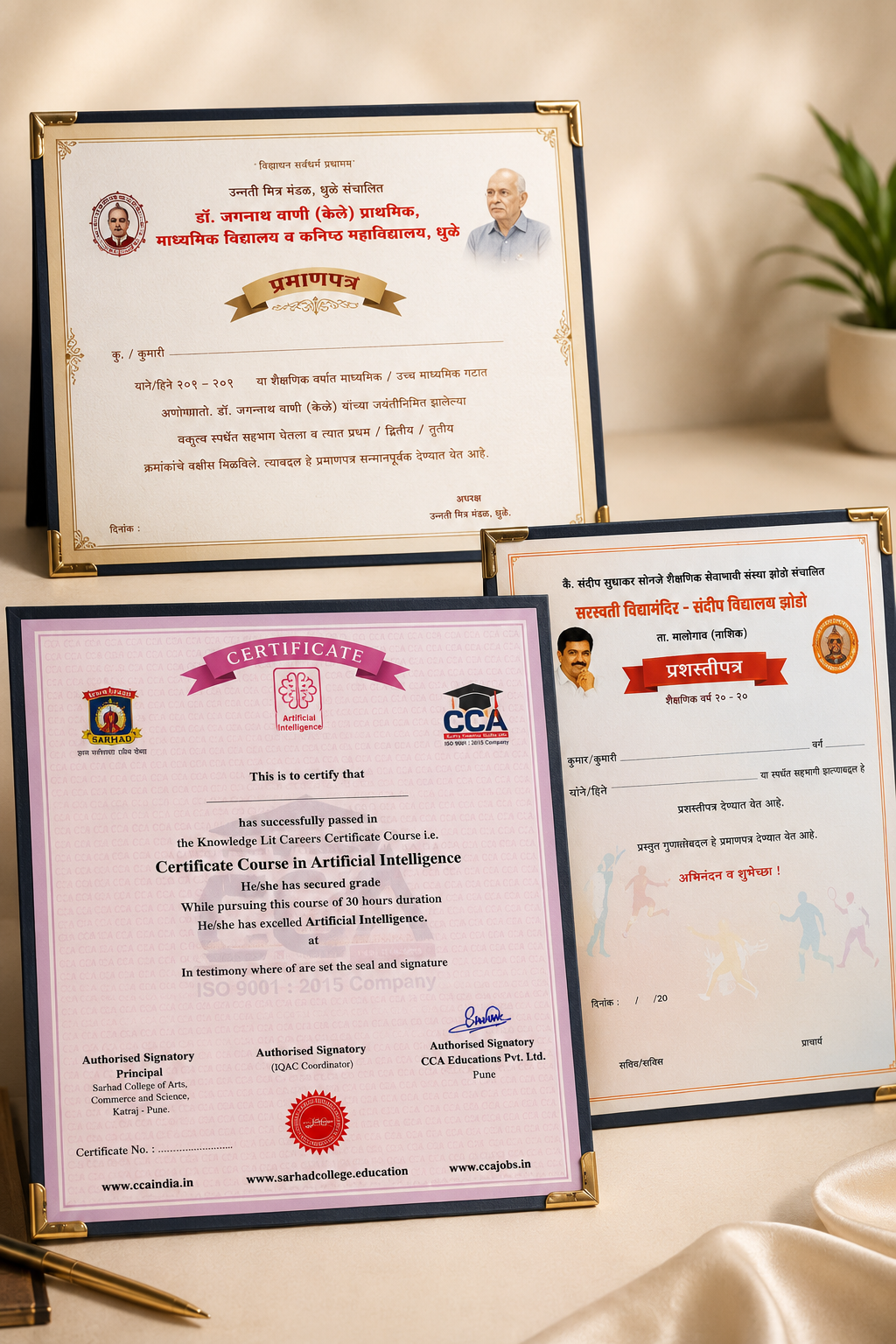 Certificates